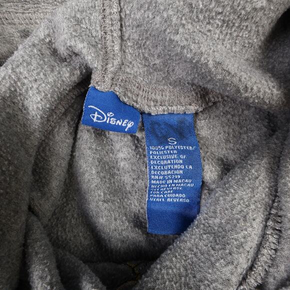 Disney Womens Small Fleece Hoodie Sweatshirt Embroidered 7 Dwarfs Florida Gray - Picture 10 of 12